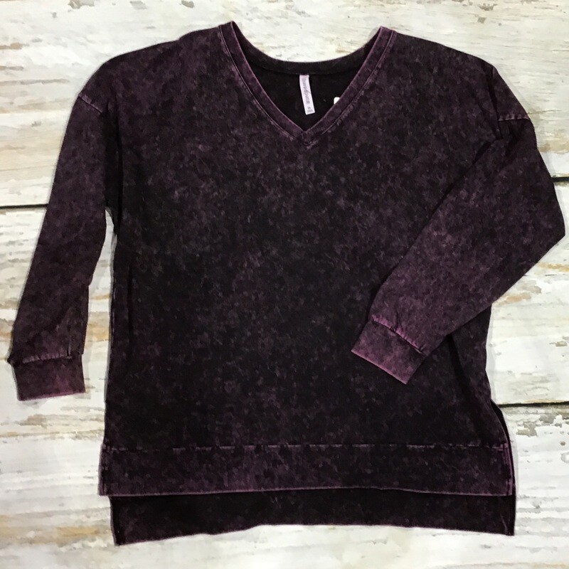 PLUM MINERAL WASH SWEATSHIRT