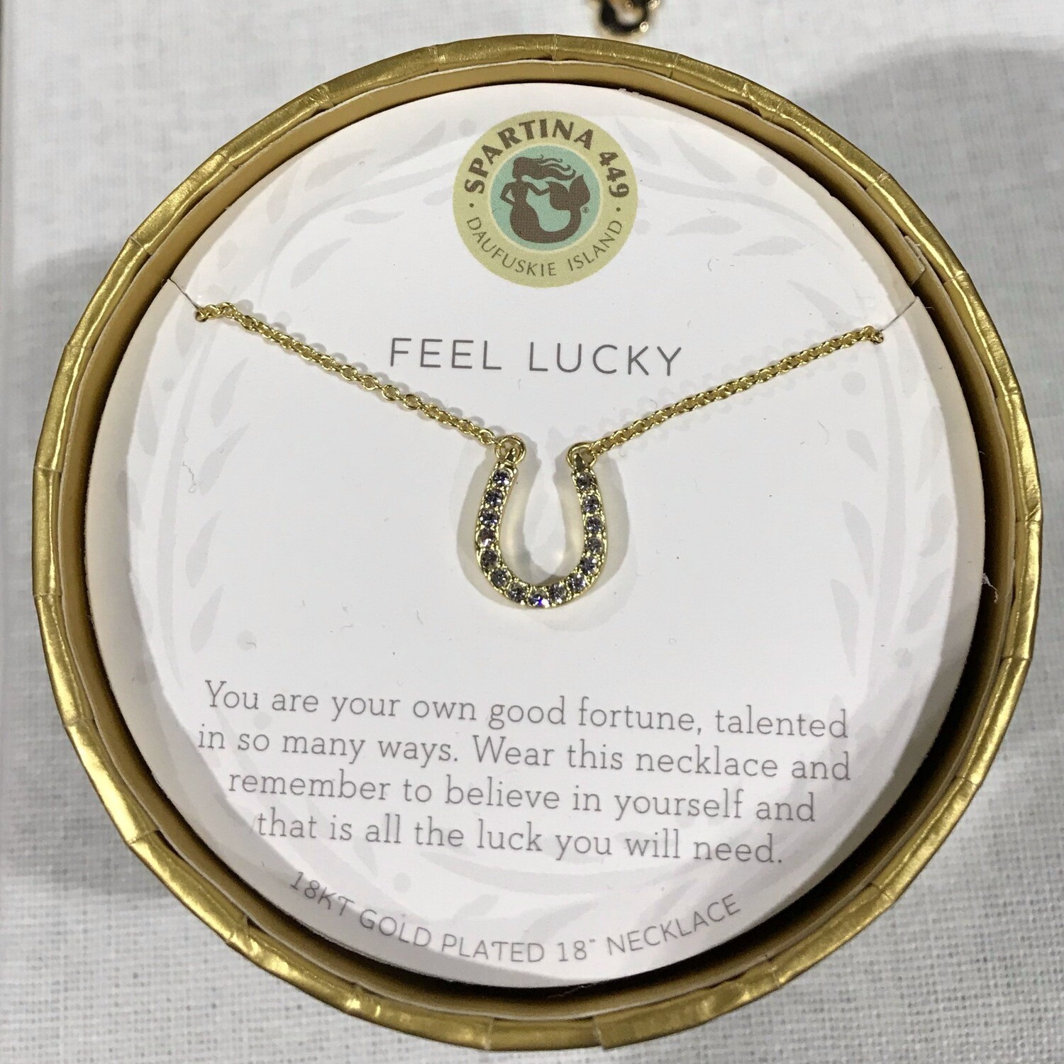 Feel Lucky Wishbone necklace