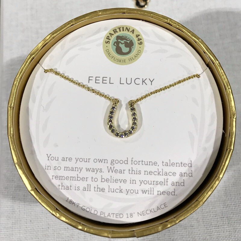 Feel Lucky Wishbone necklace
