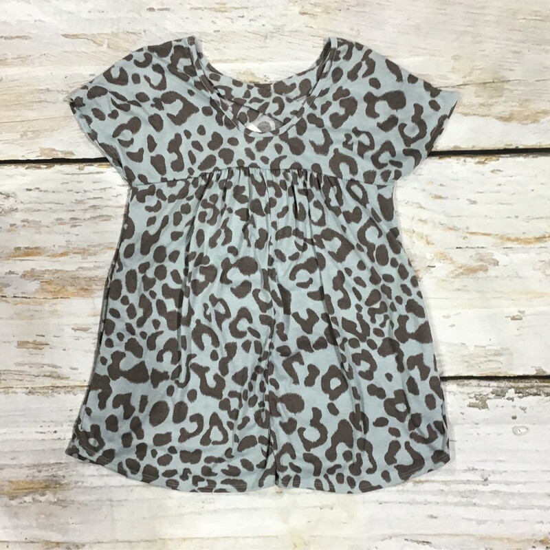 BLUE SNOW LEOPARD TOP