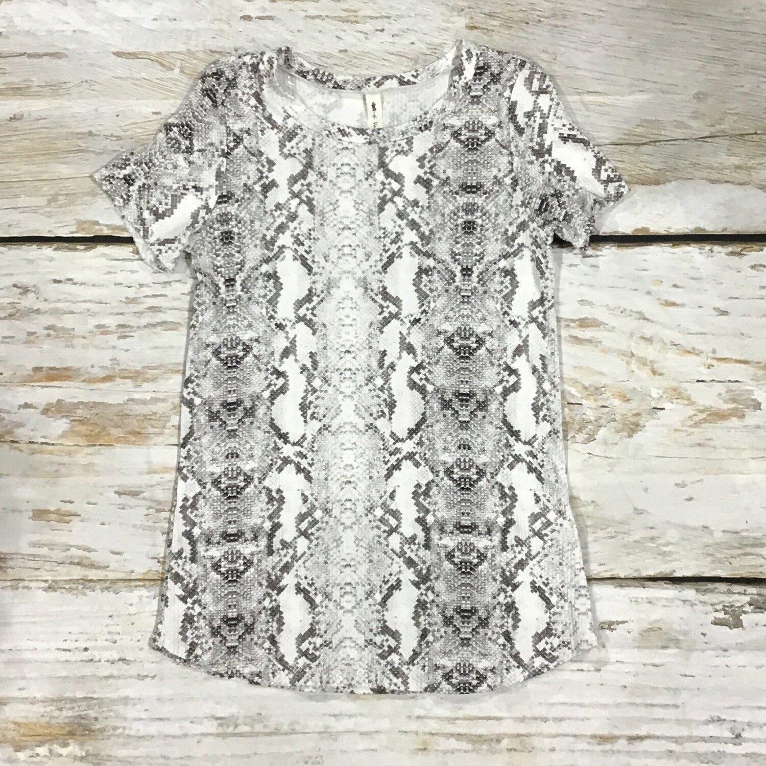 GREY SNAKE SKIN TOP
