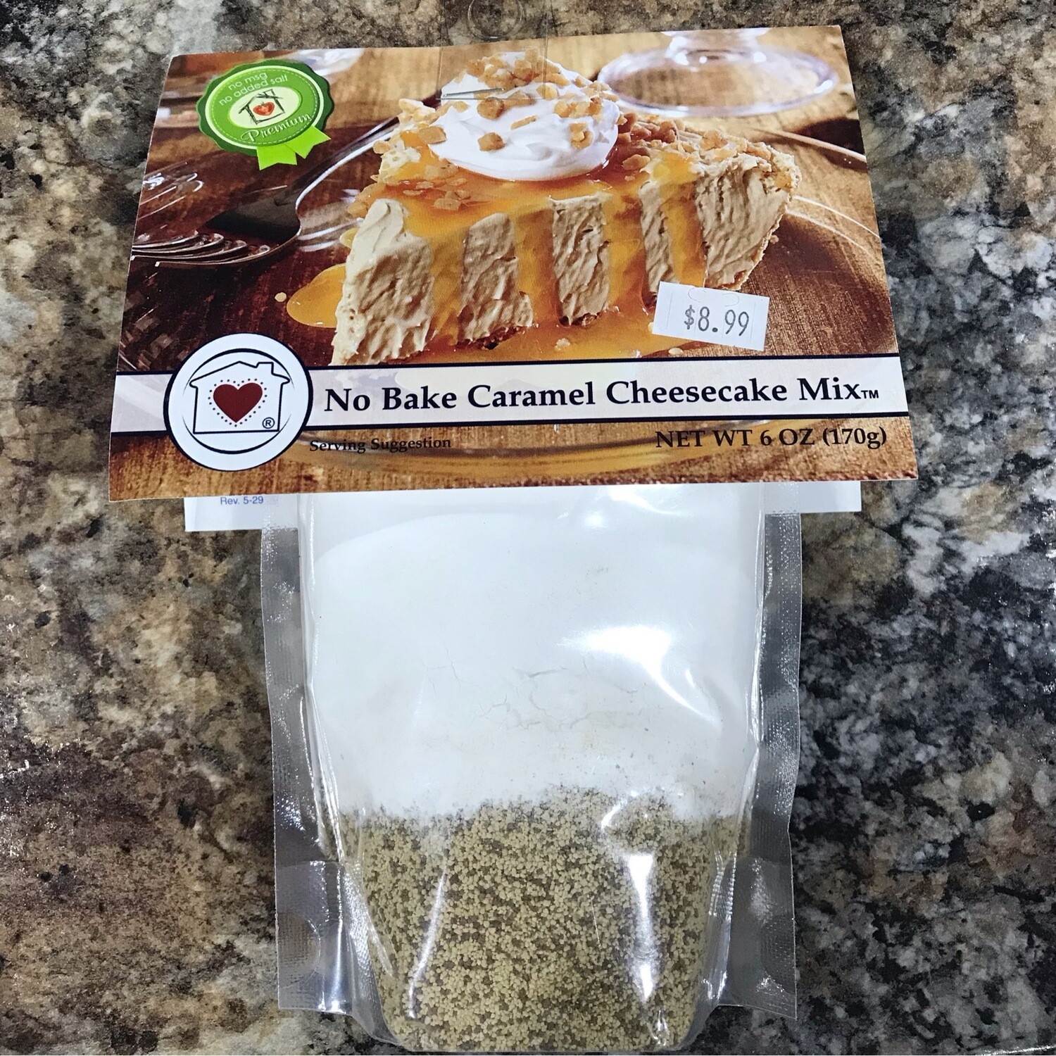 No Bake Caramel Cheesecake Mix