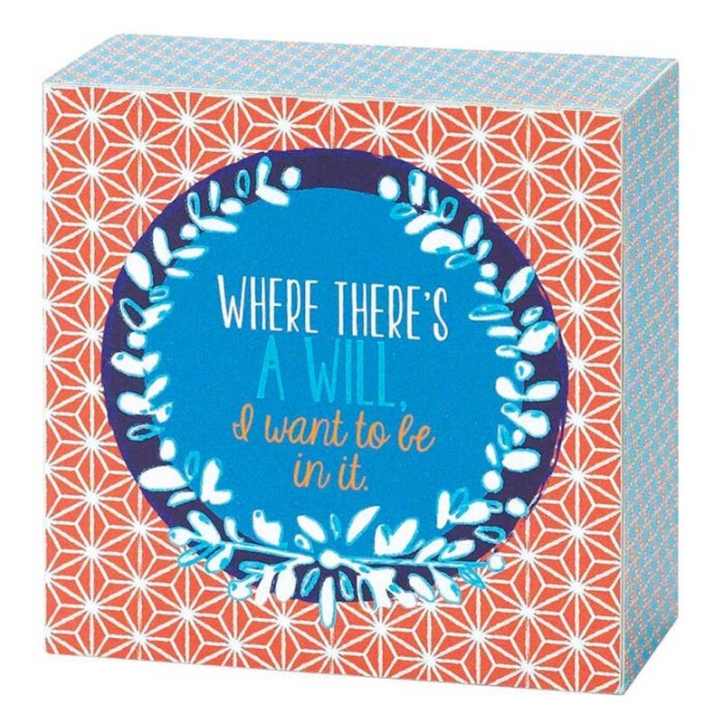 Tabletop Plaque. Where there’s