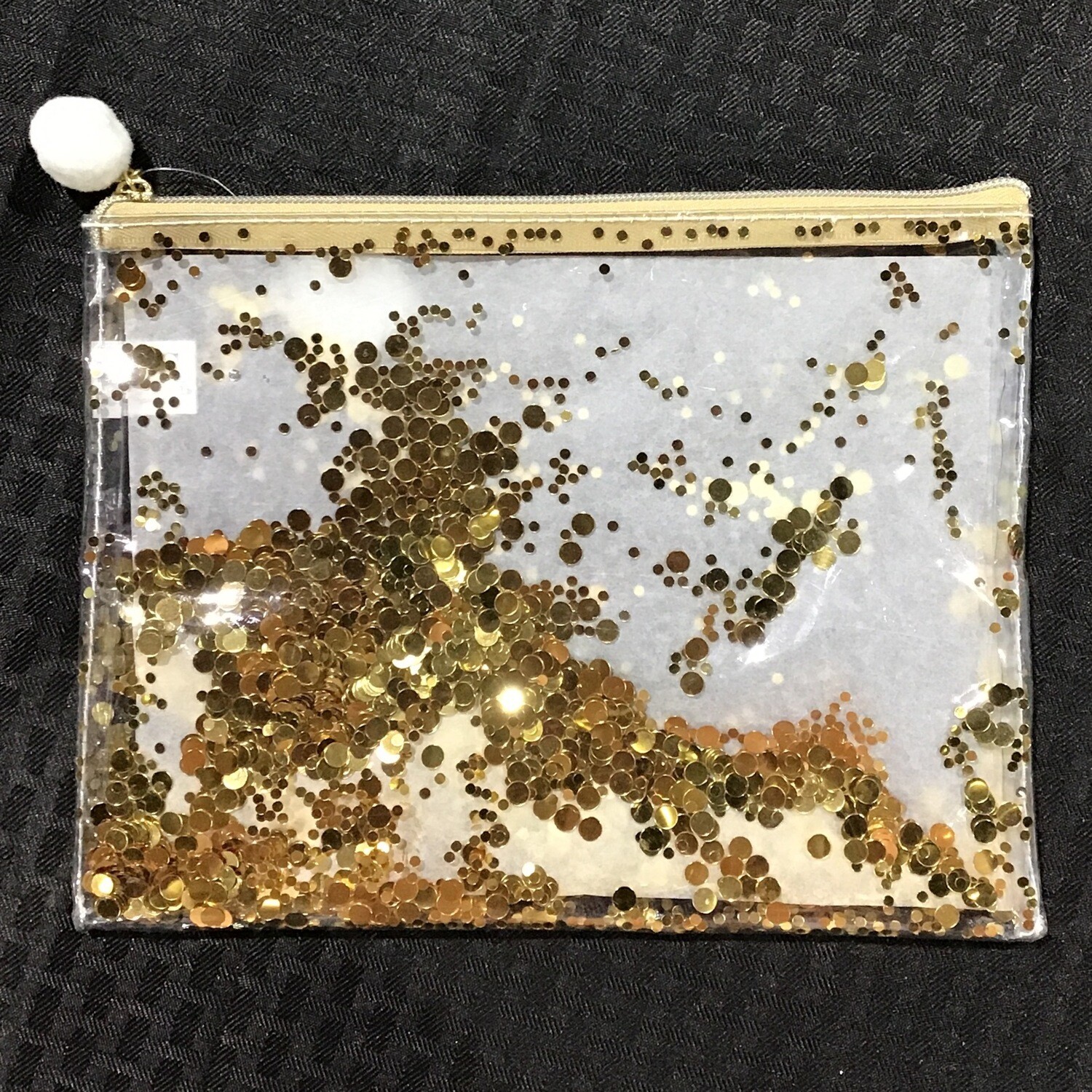 Gold Confetti Pouch