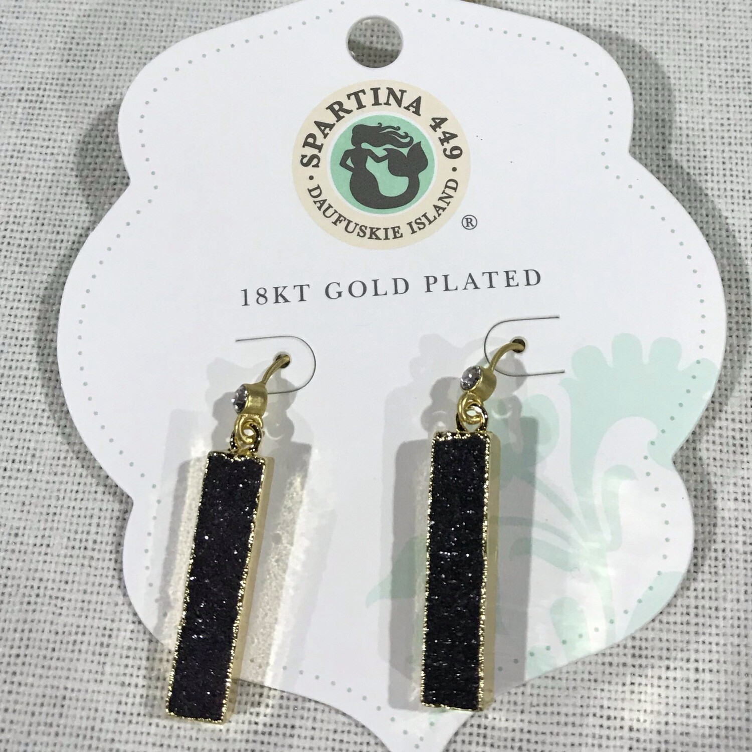 Druzy bar Earrings