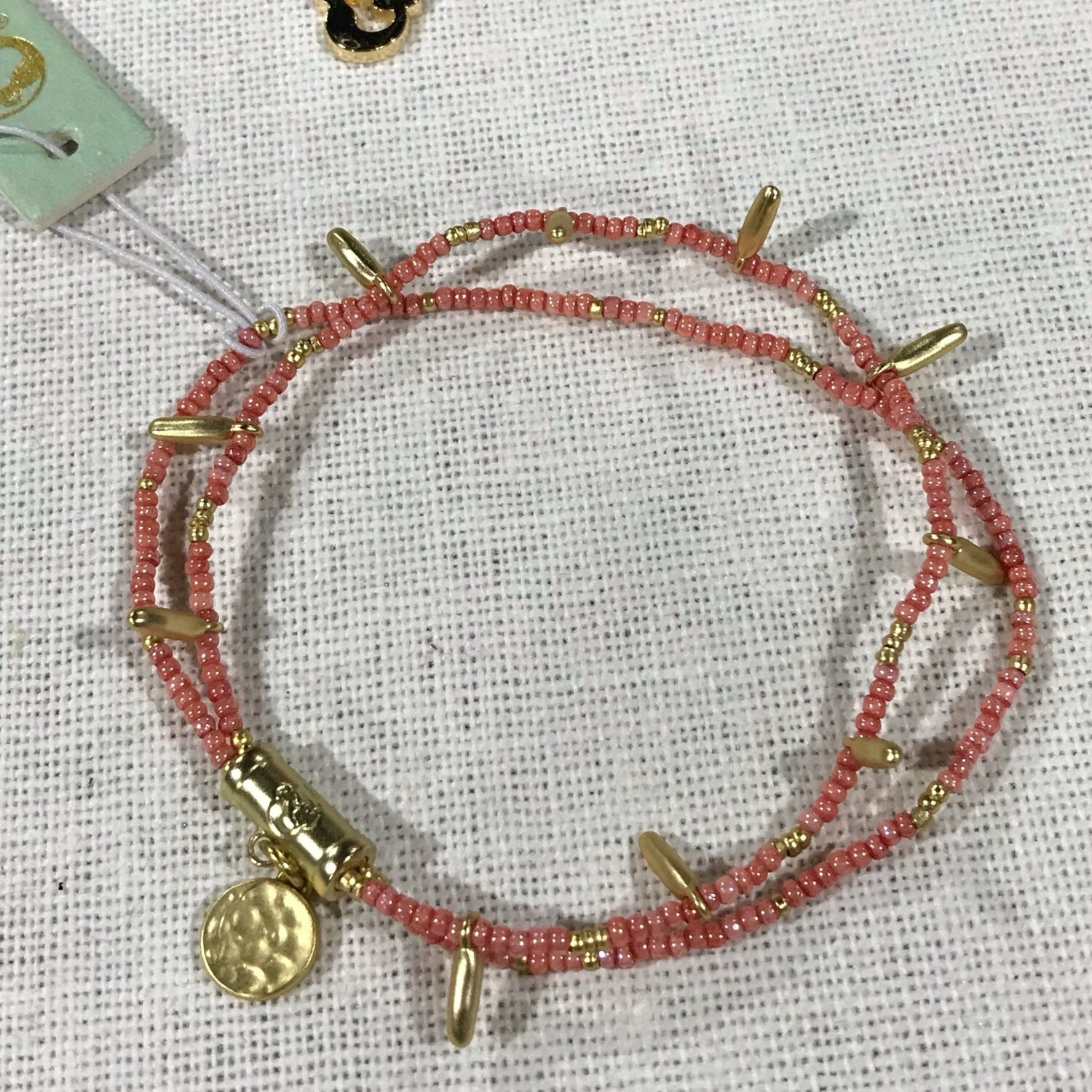 Dbl Bitty Bracelet Coral