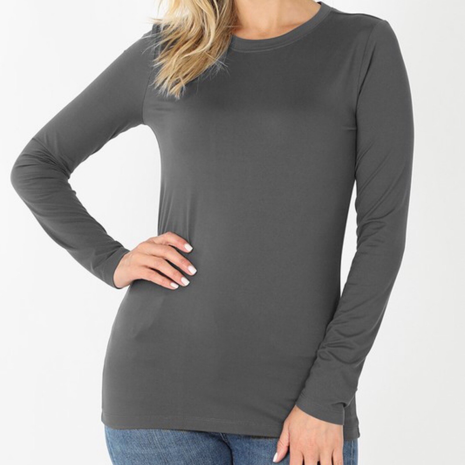 GREY LONG SLEEVE SHIRT