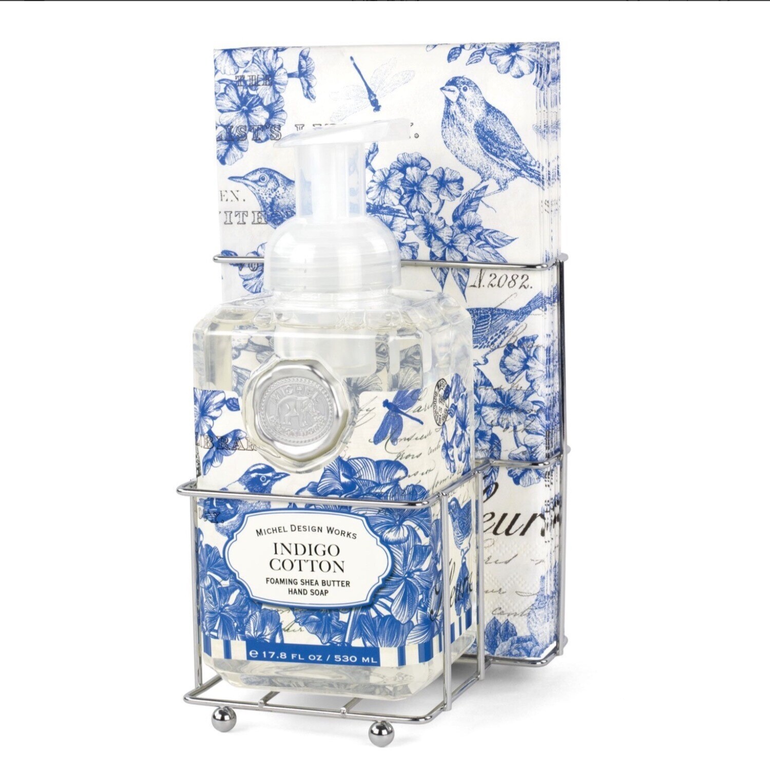 Indigo Cotton Foaming Soap Napkin Set