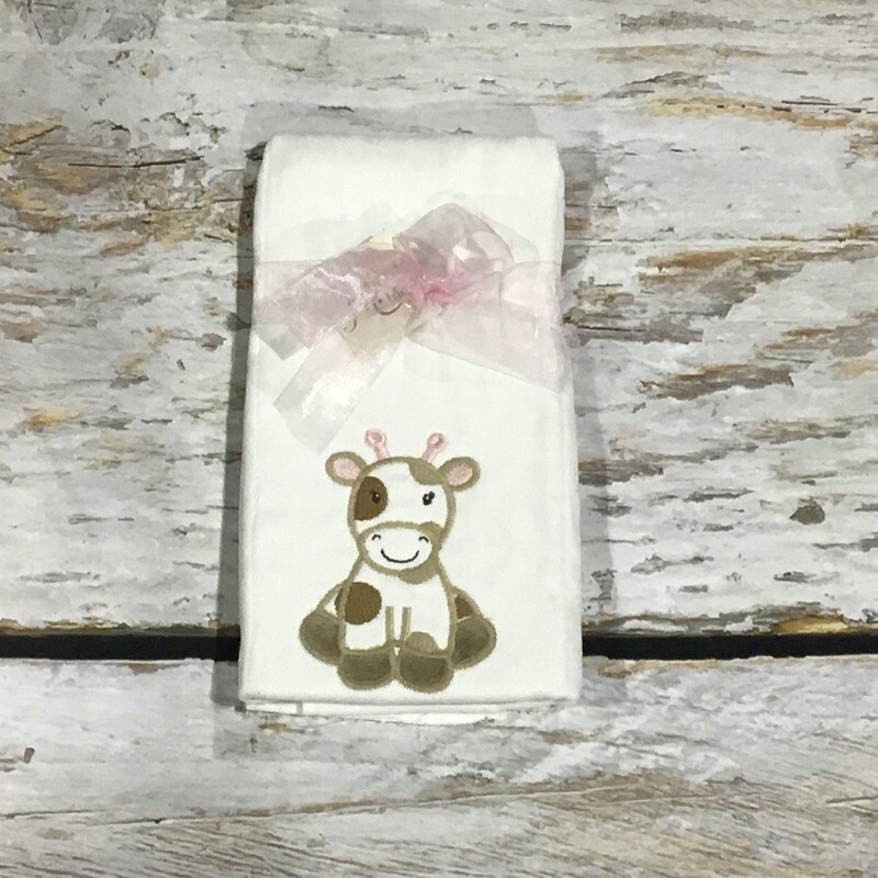 Grace the Giraffe Burp Cloth