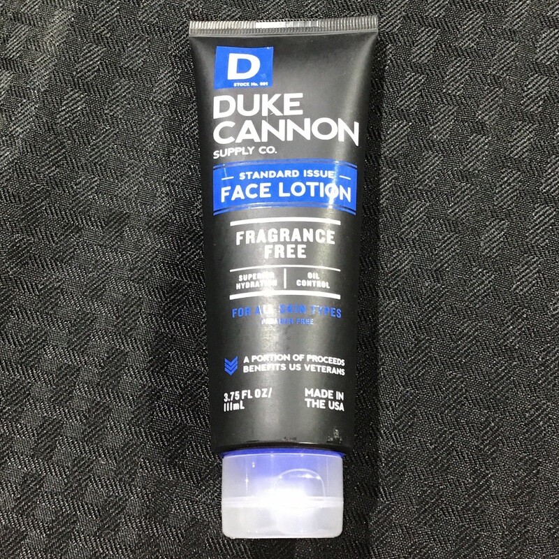 Duke Cannon Face Lotion