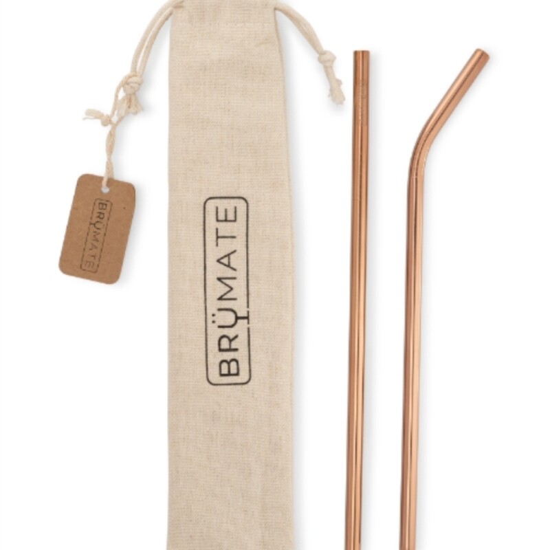 Rose Gold Tumbler Straws