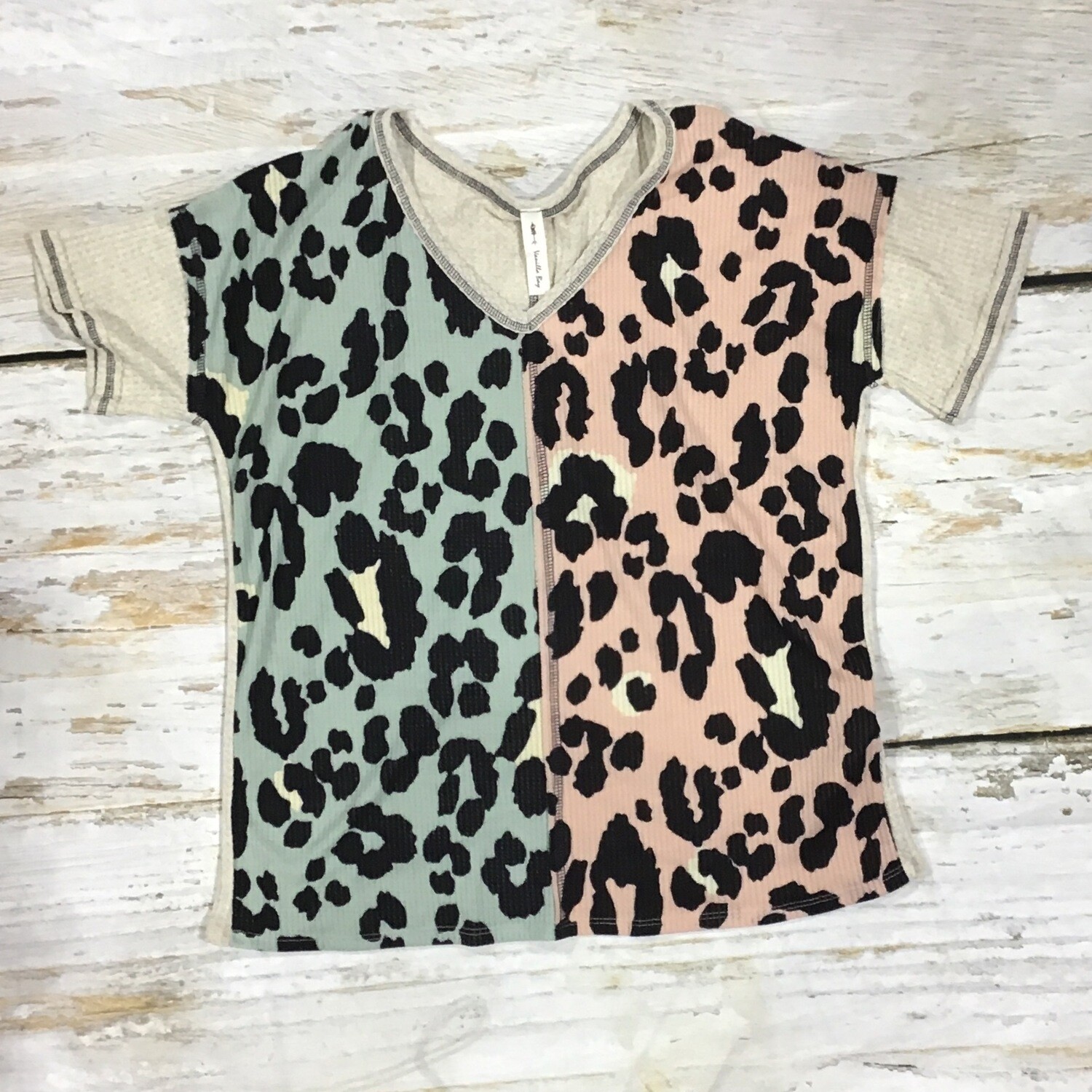 LEOPARD WAFFLE KNIT