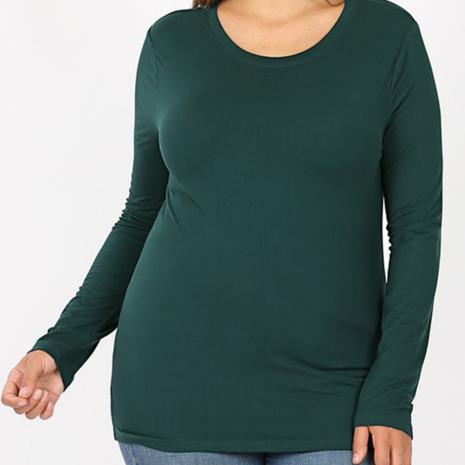 HUNTER GREEN LONG SLEEVE SHIRT