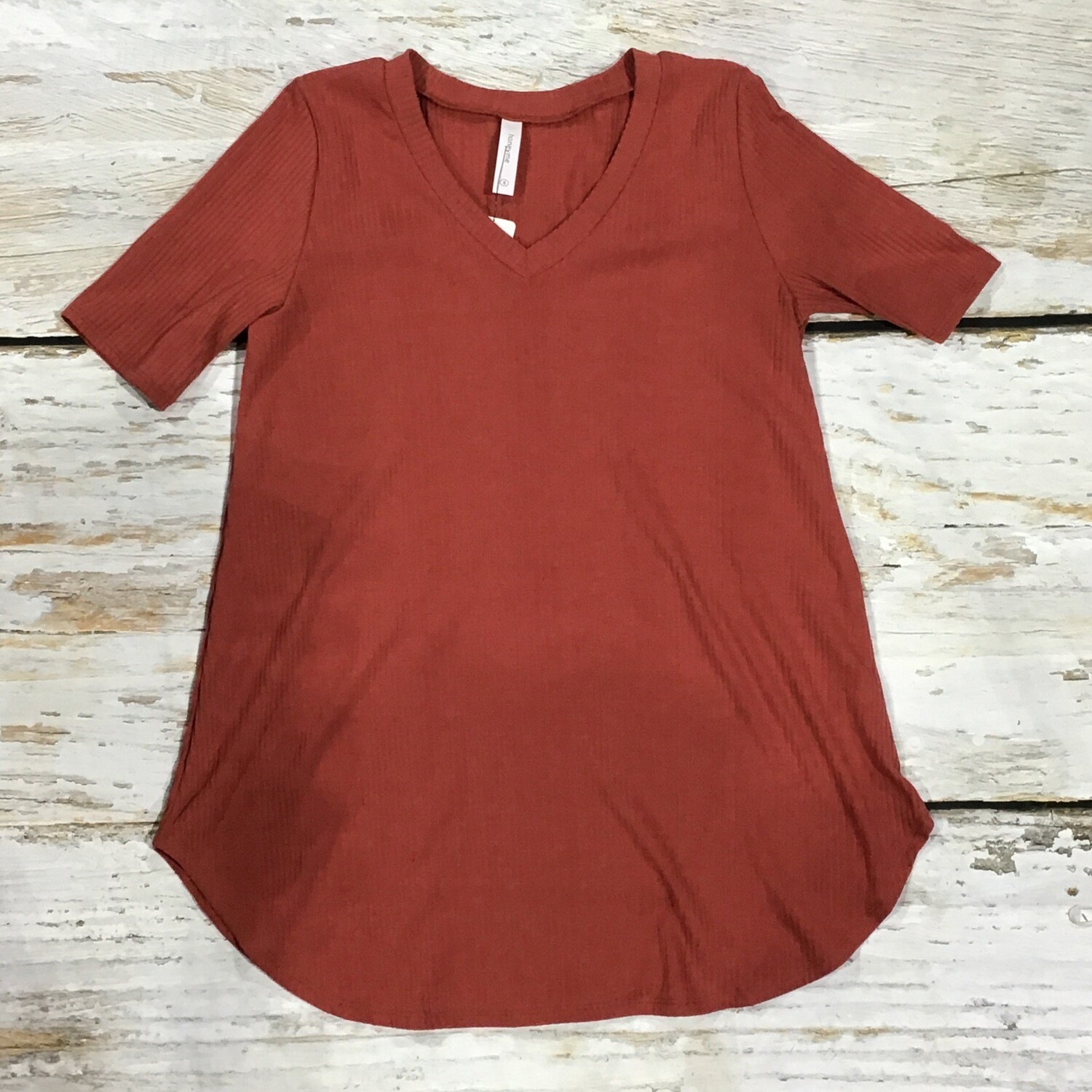 BURNT ORANGE SS TOP