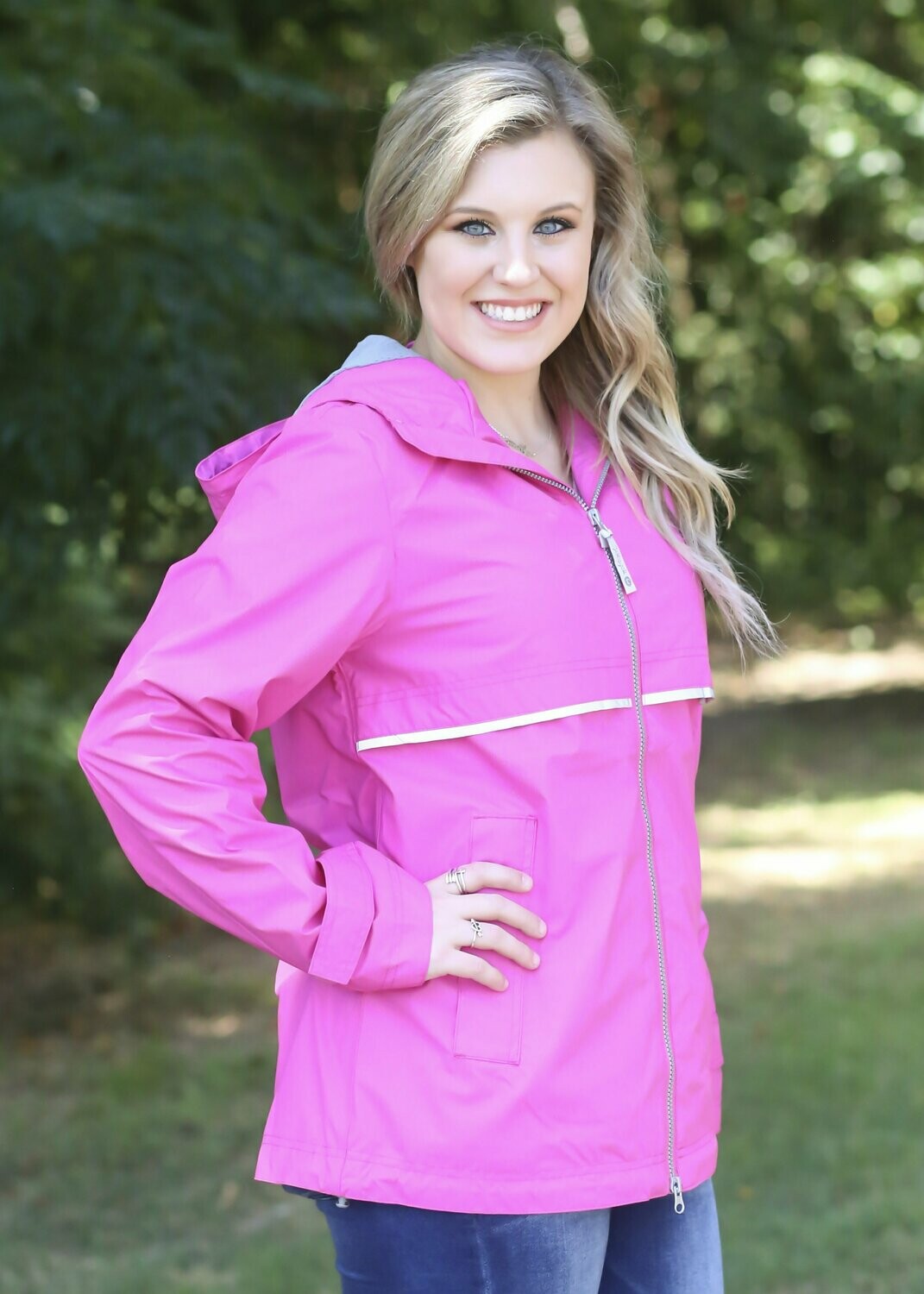 HOT PINK RAIN JACKET