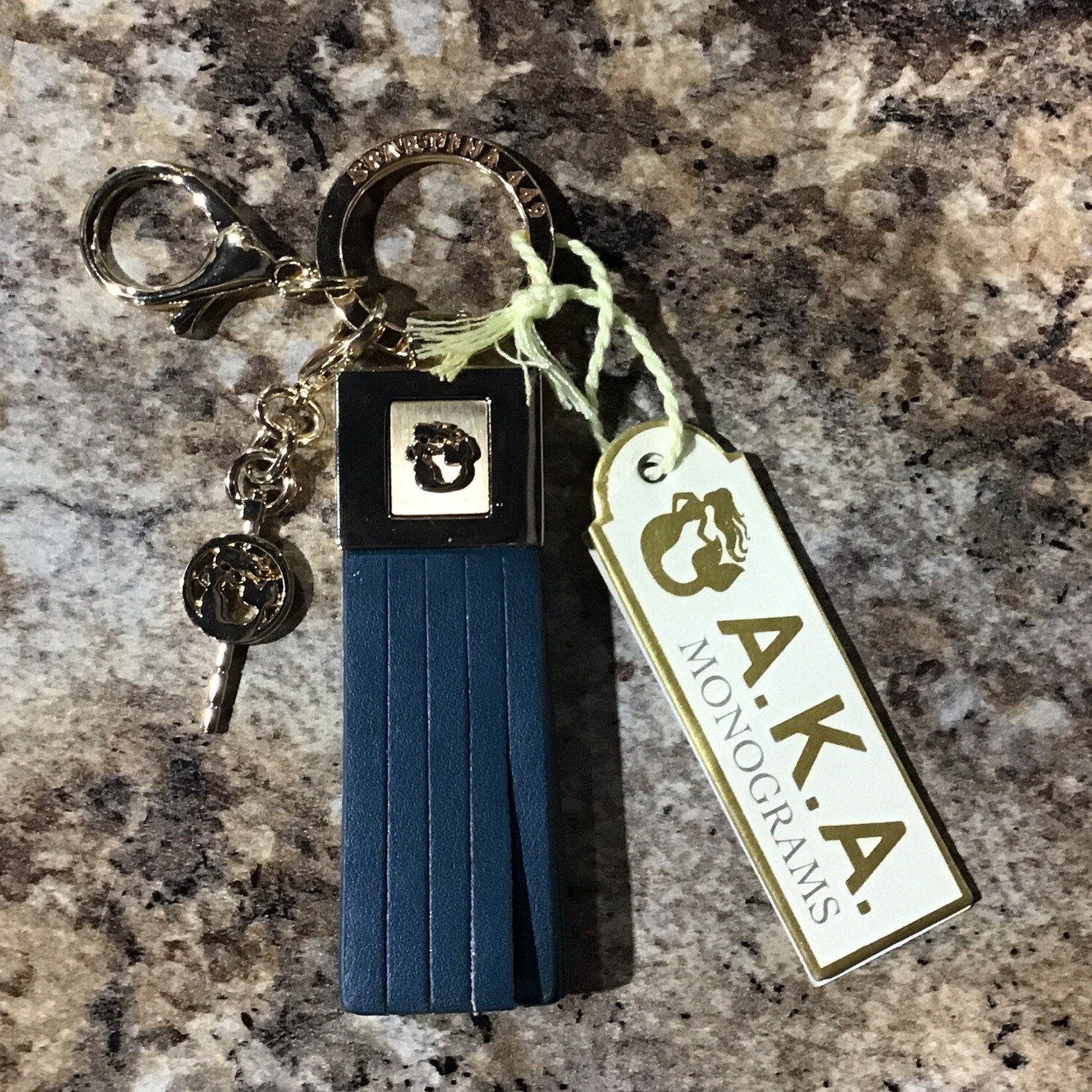 Tassel Keychain Turquoise
