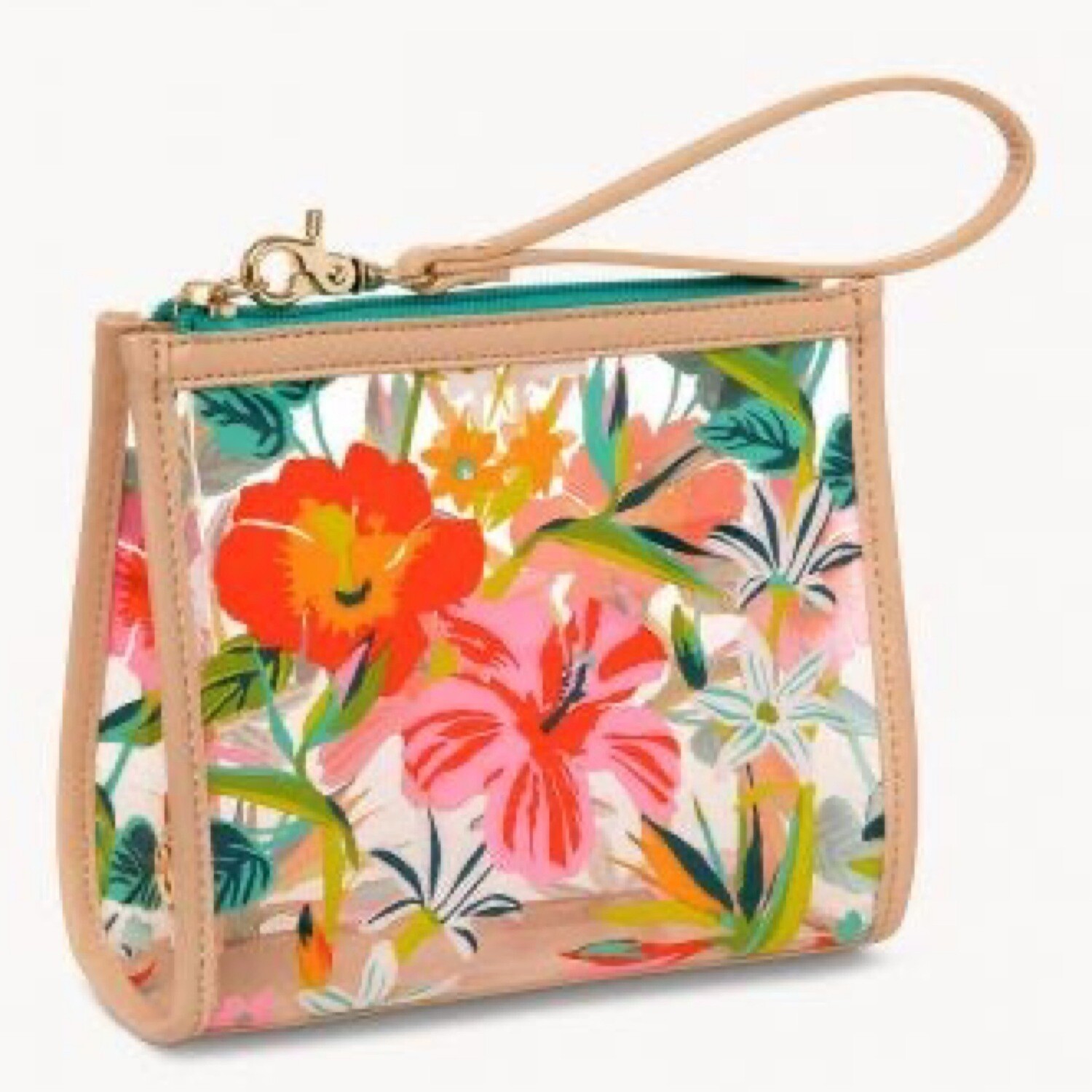 Moreland clear beach wristlet