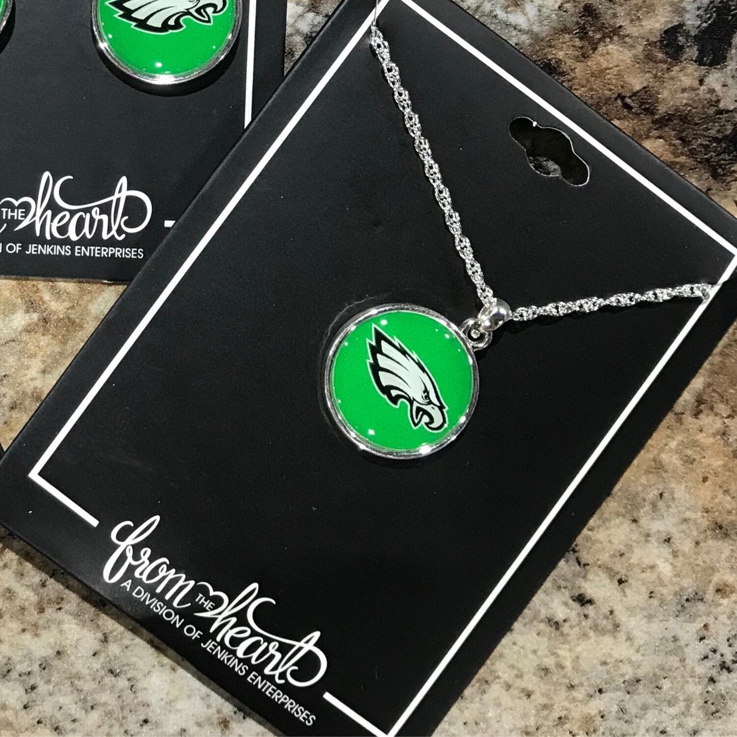 Eagles Drop Dome Necklace