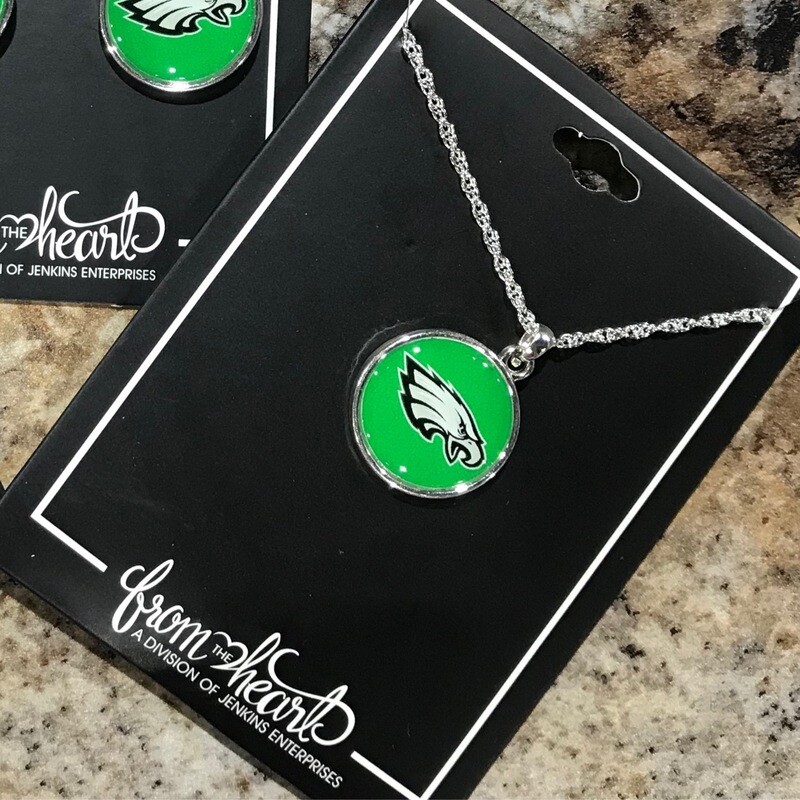 Eagles Drop Dome Necklace