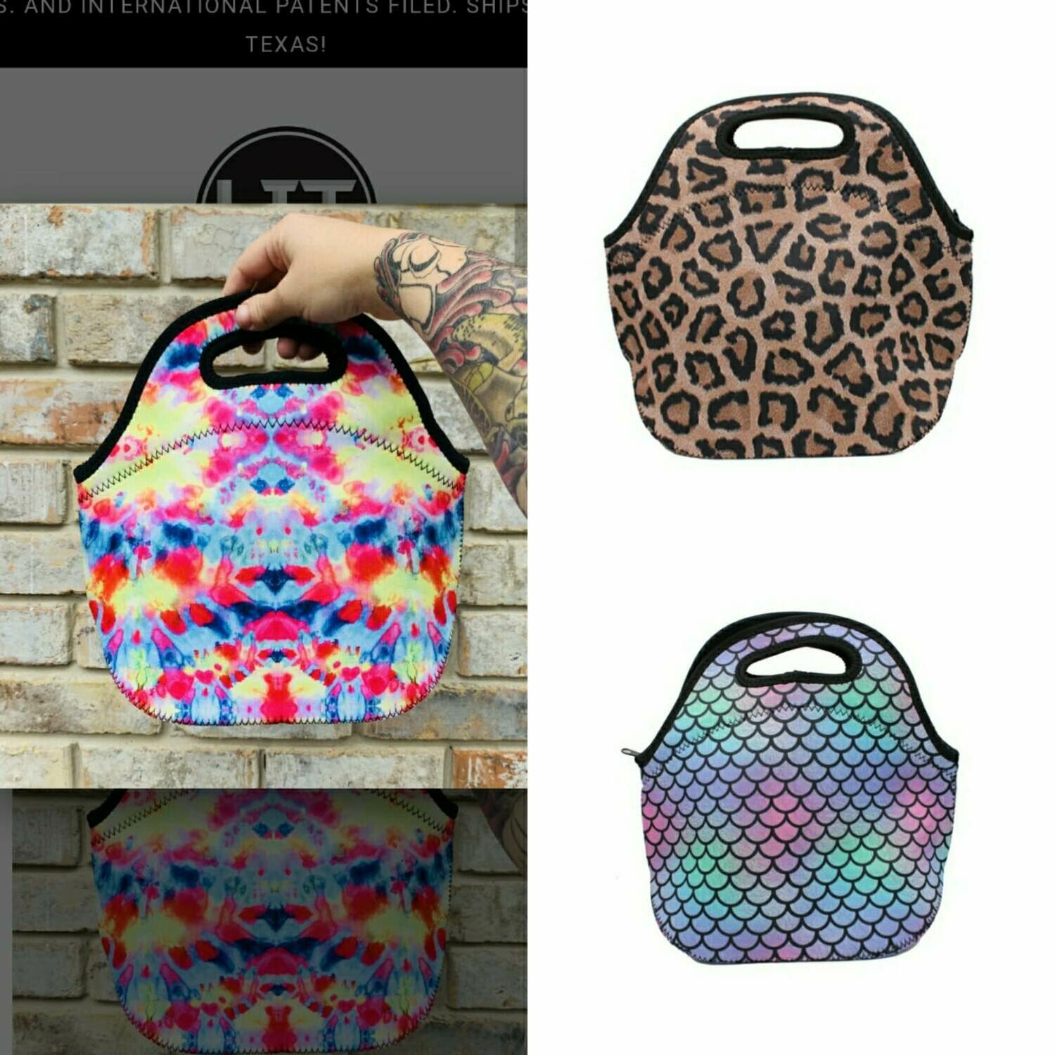 NEOPRENE LUNCH TOTE