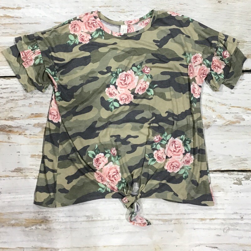 CAMO FLORAL TOP