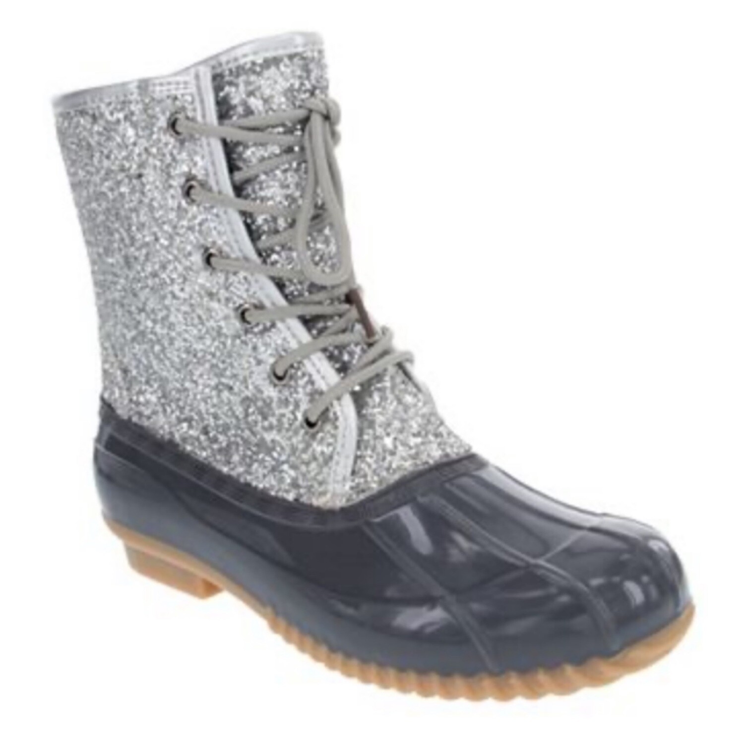 Skylar silver glitter boots