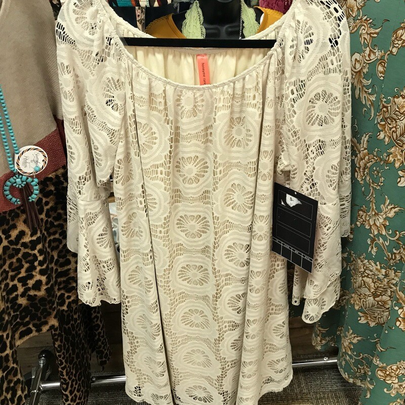 CREAM LACE DRESS