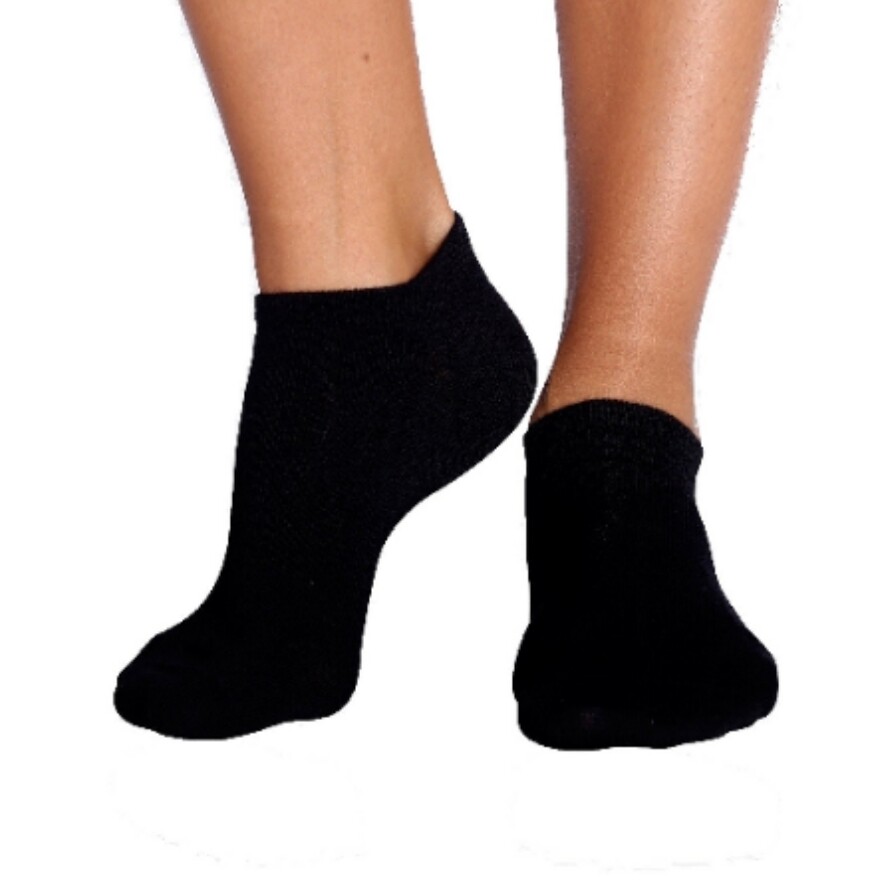 Womens Low Cut Sneaker Socks. Black