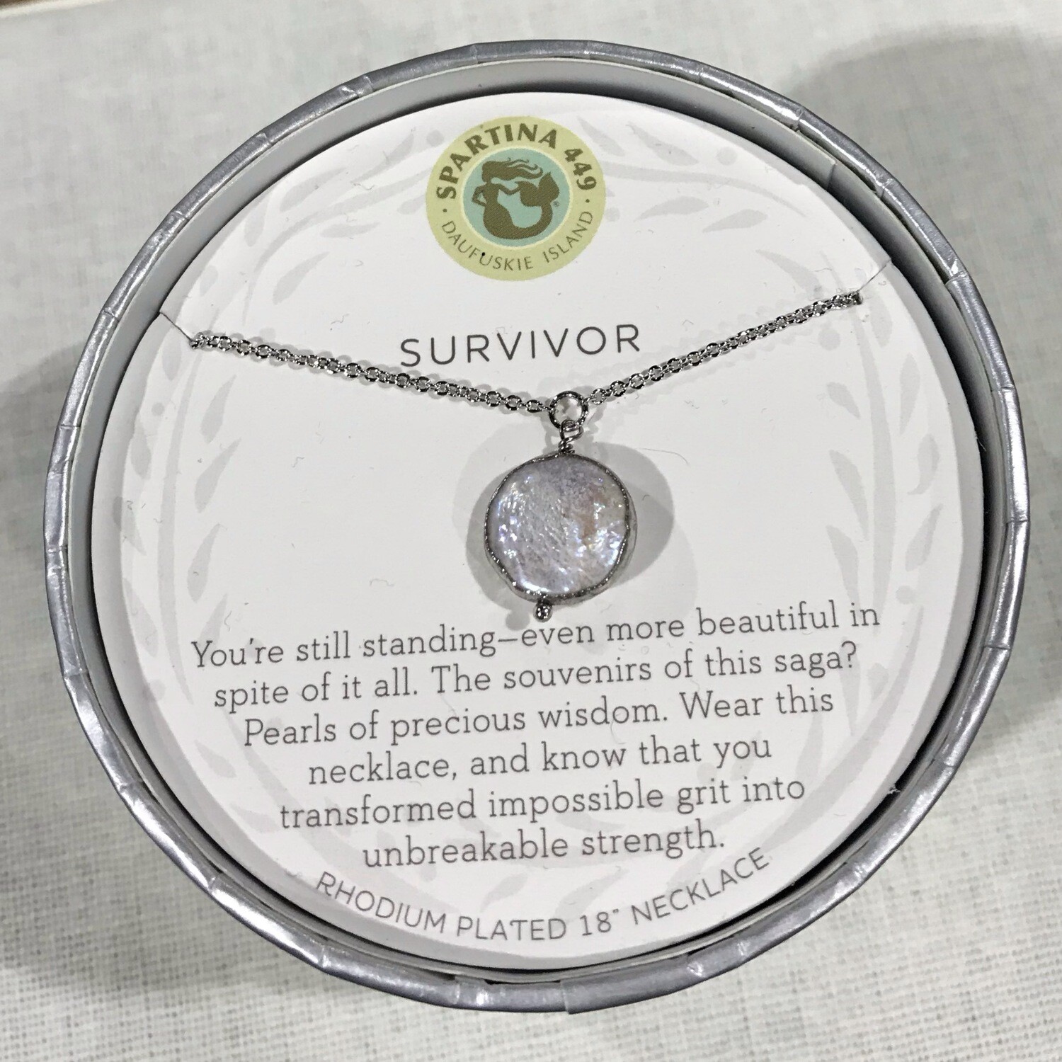 Survivor. Necklace 18”