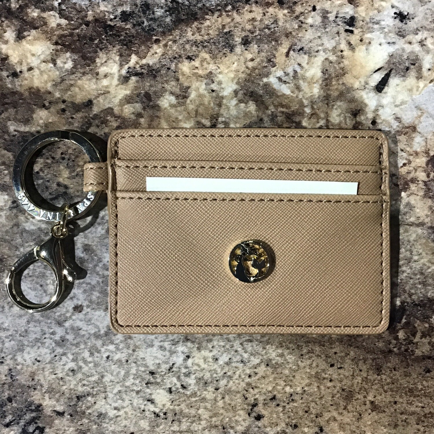 Brown Key Chain Card Holder