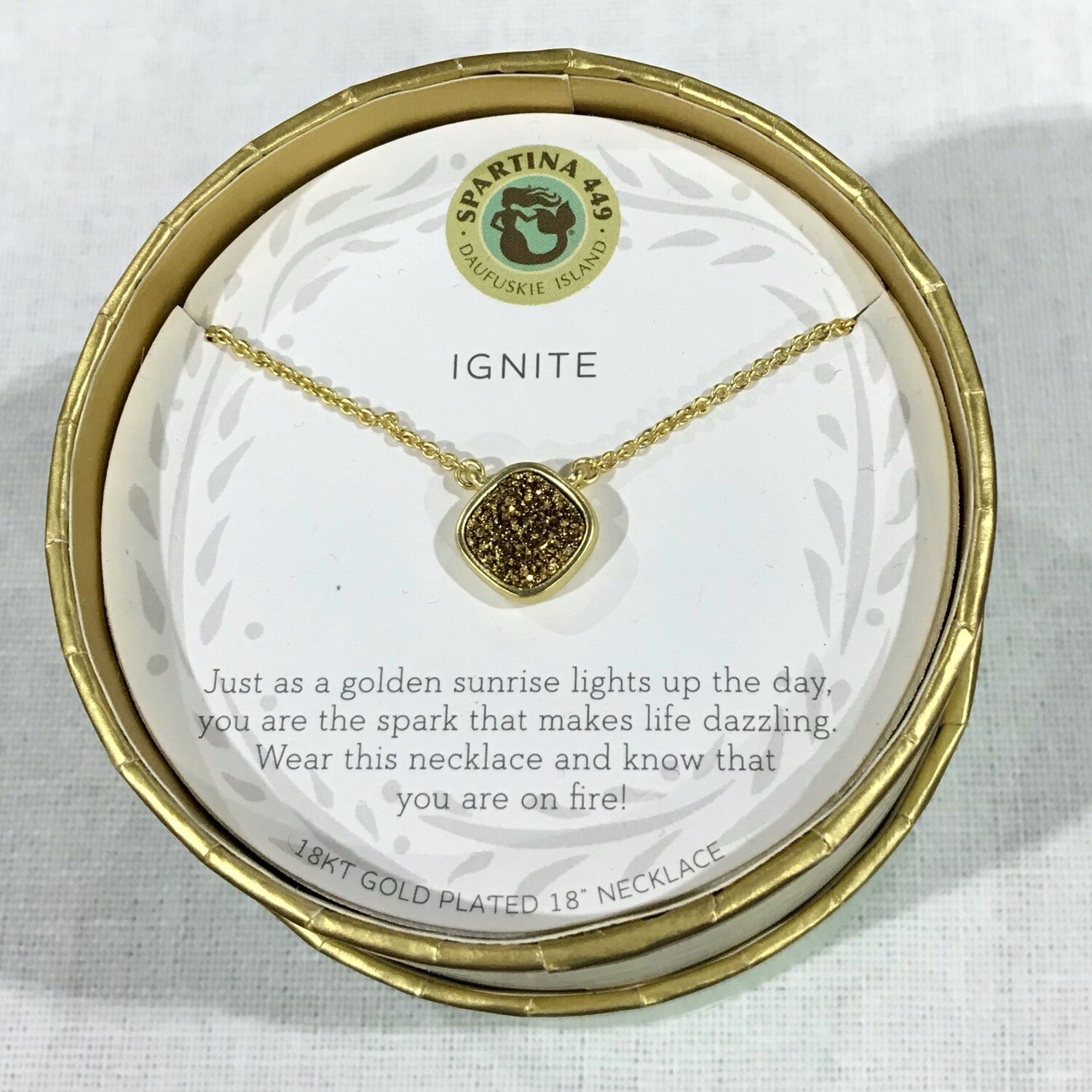 Spartina Ignite Gold Druzy