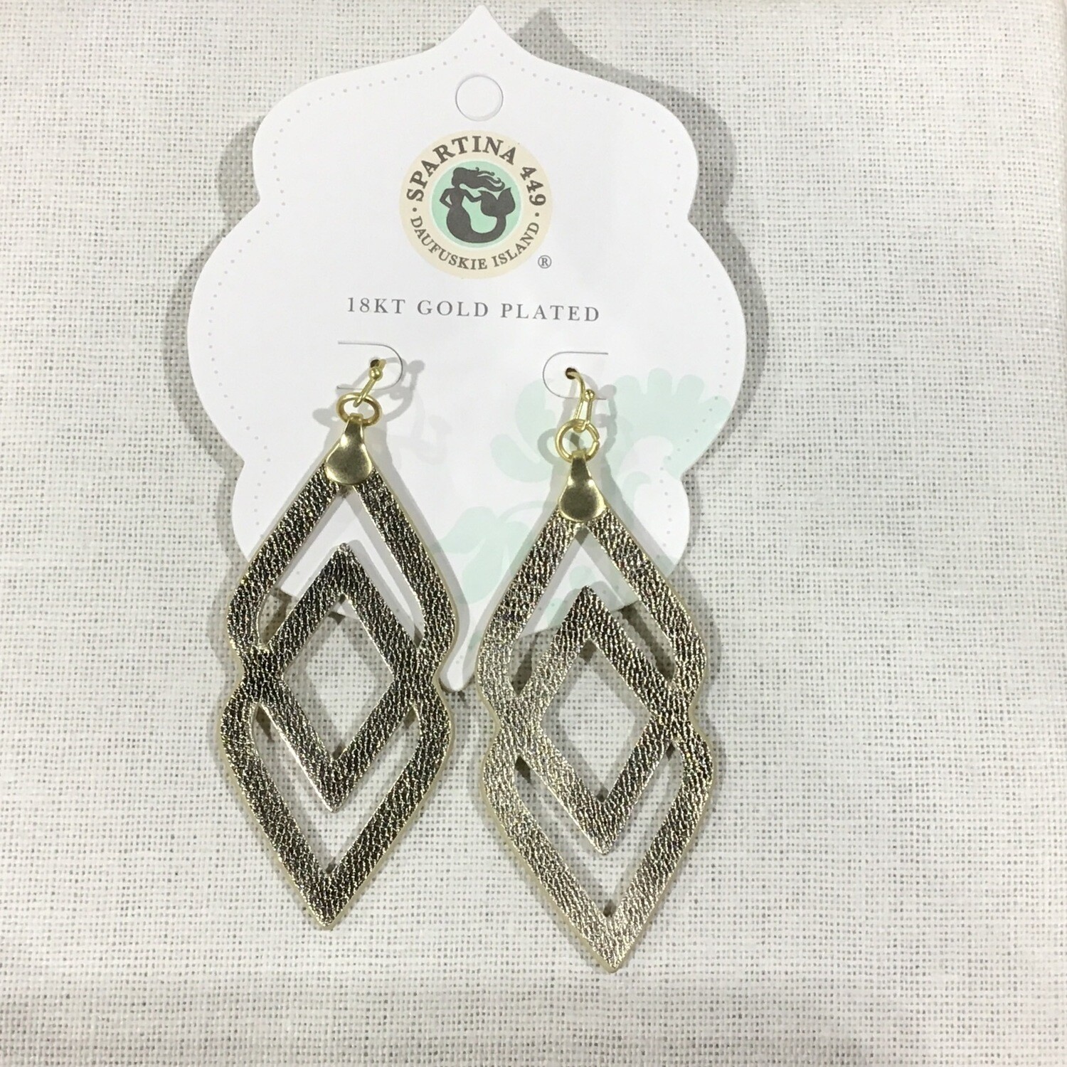 Deco Drama Leather Earrings
