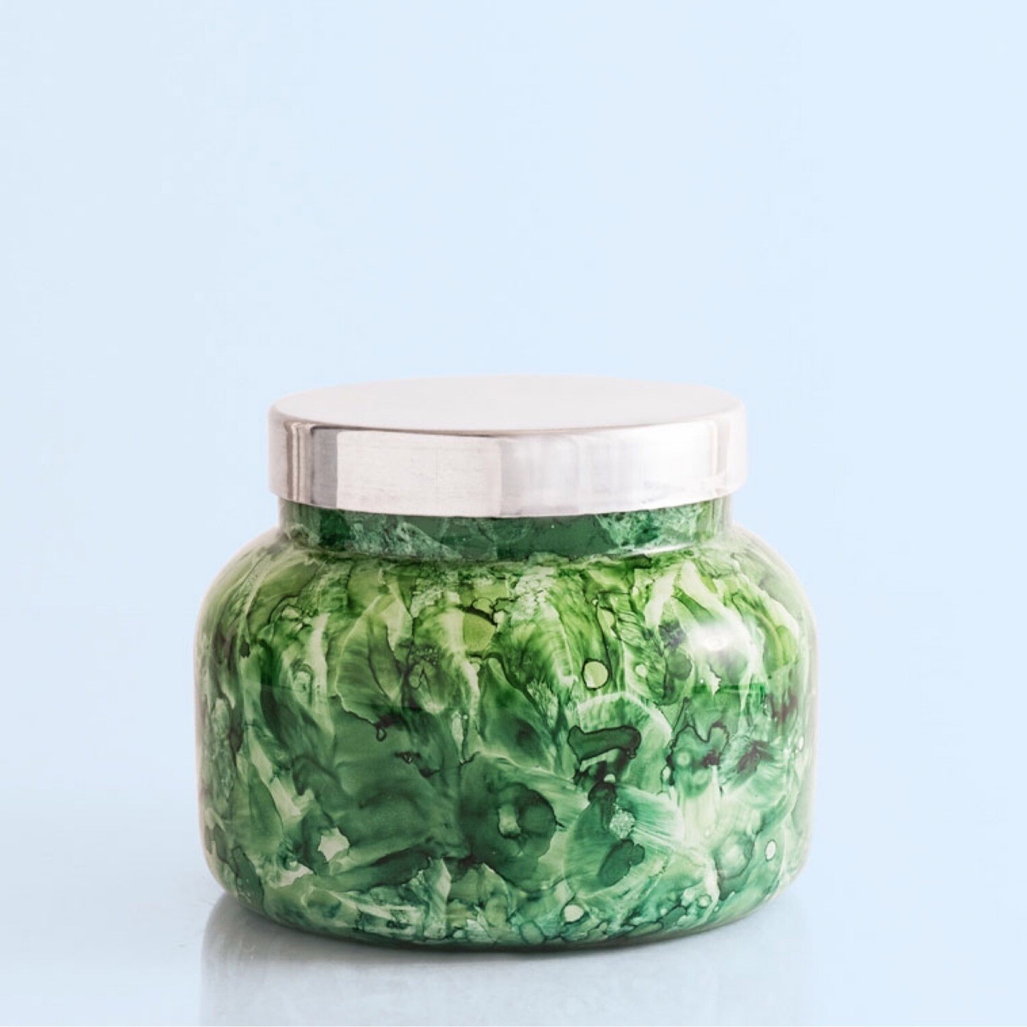 19oz Green Watercolor. Cactus Flower Candle