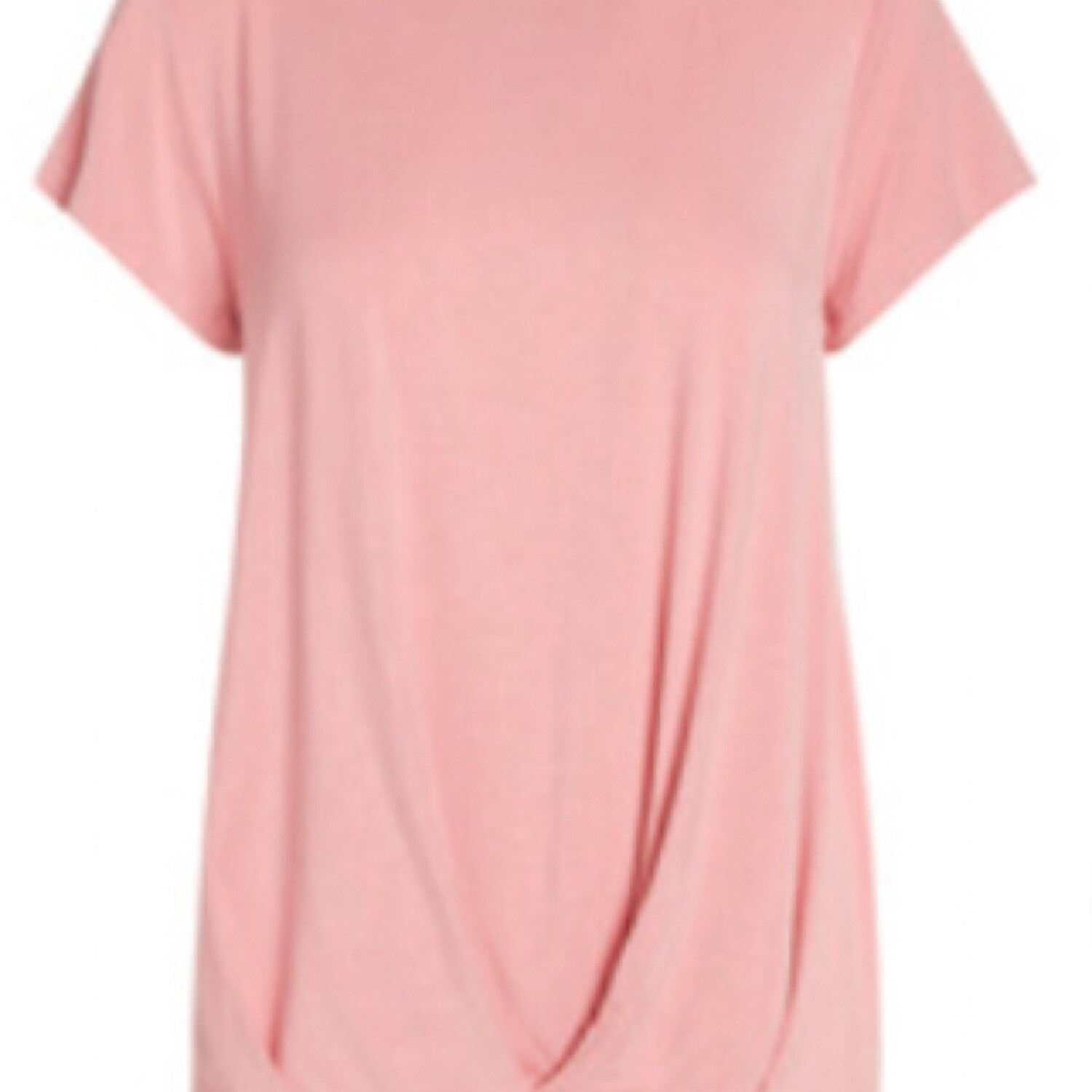 Rose Pleated Front Tee