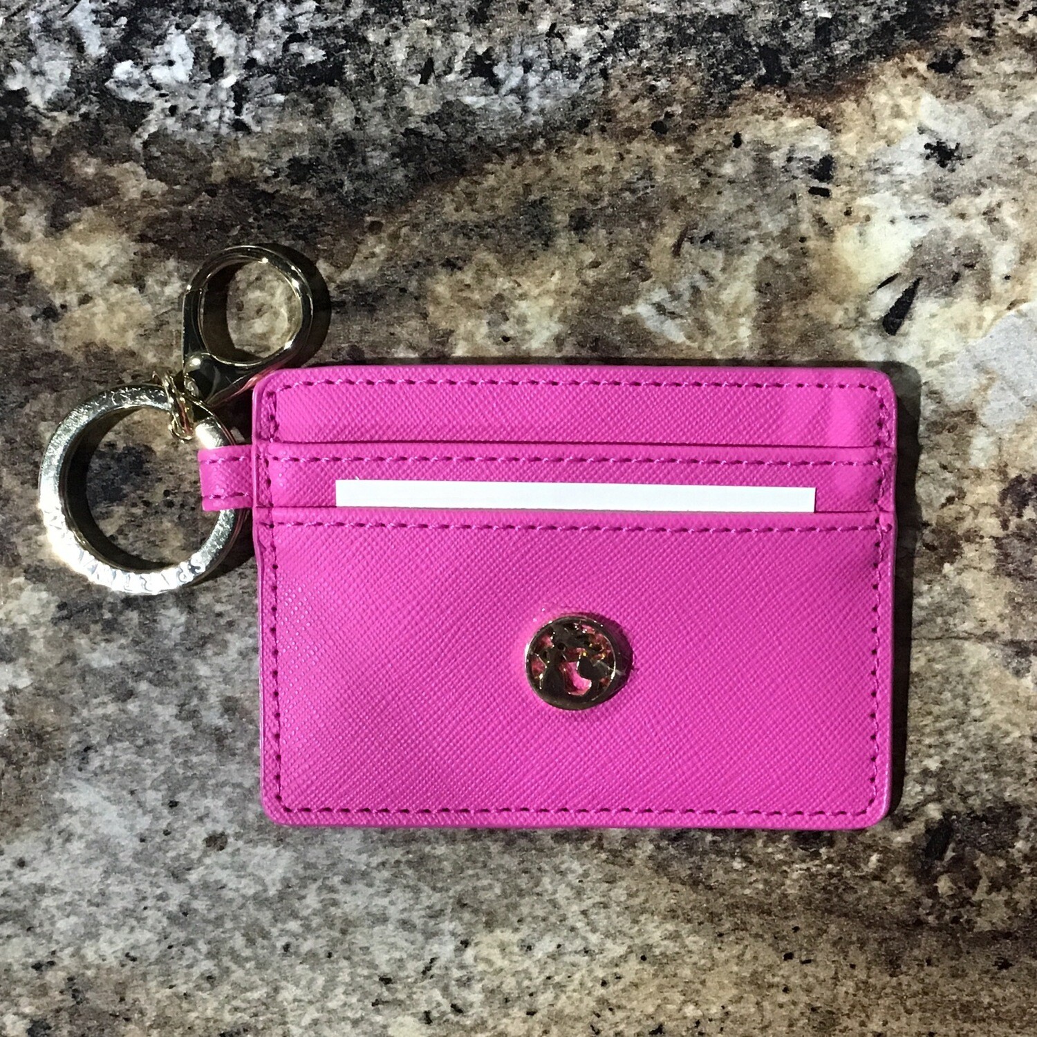 Rose Key Chain Card Holder