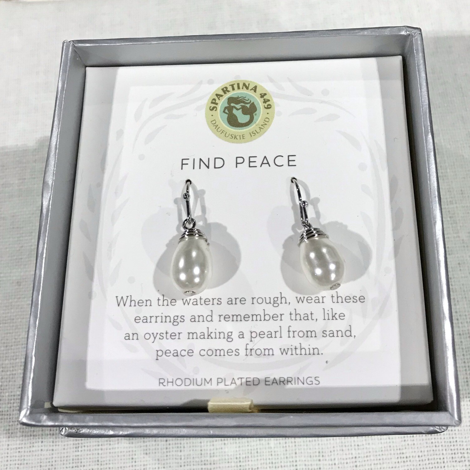 Find peace earring