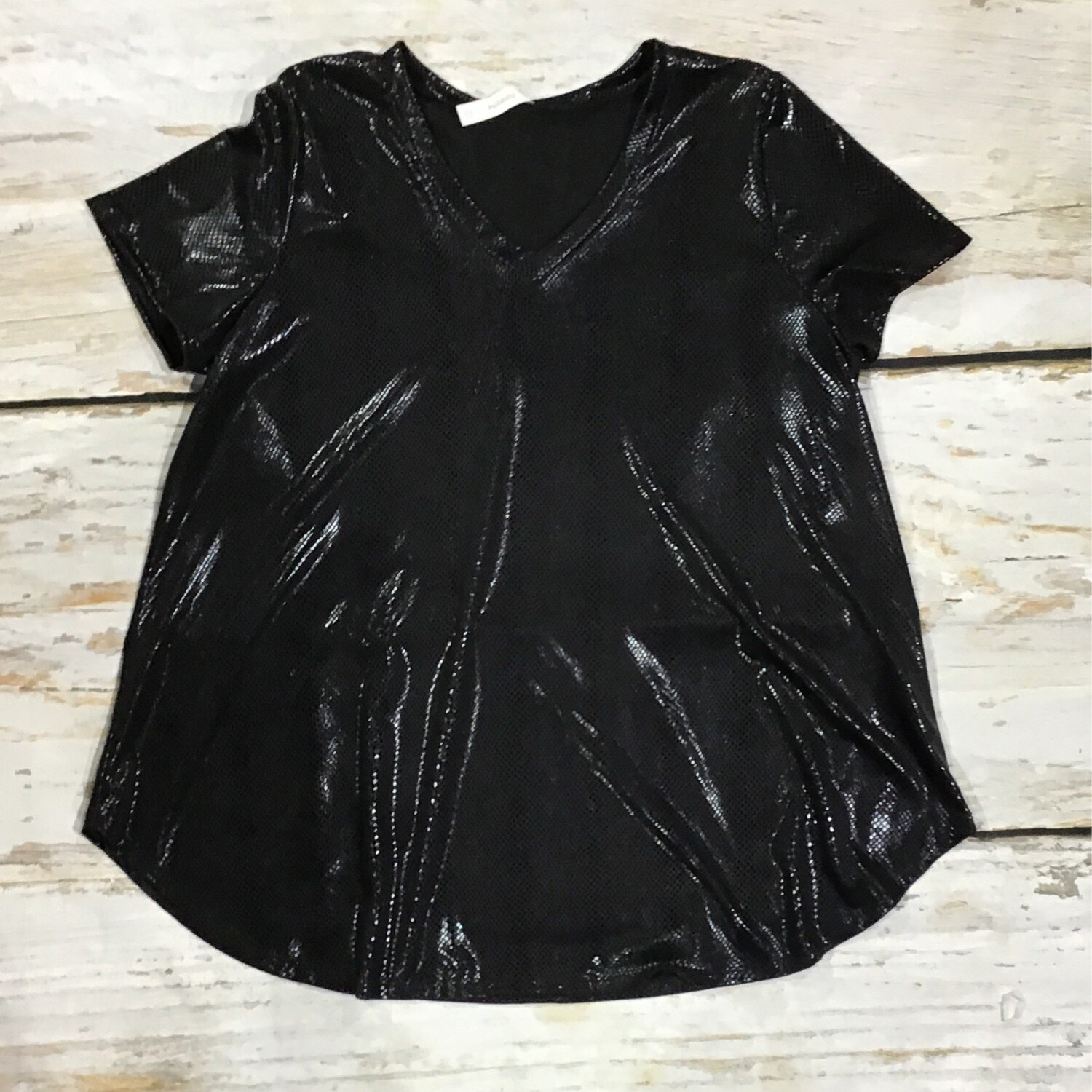 BLACK SHINY TOP