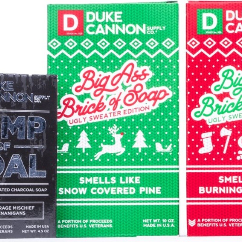 Big Ass Brick of Soap Ugly Sweater. Pine