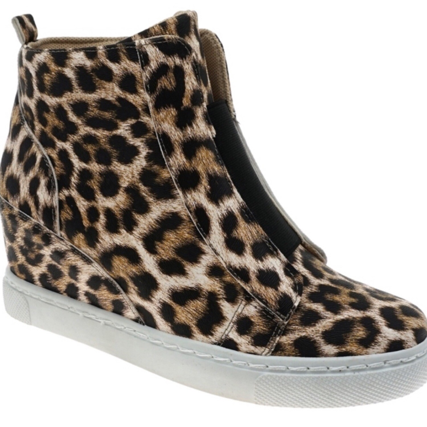 Wedge Sneaker. Leopard. Hide 3