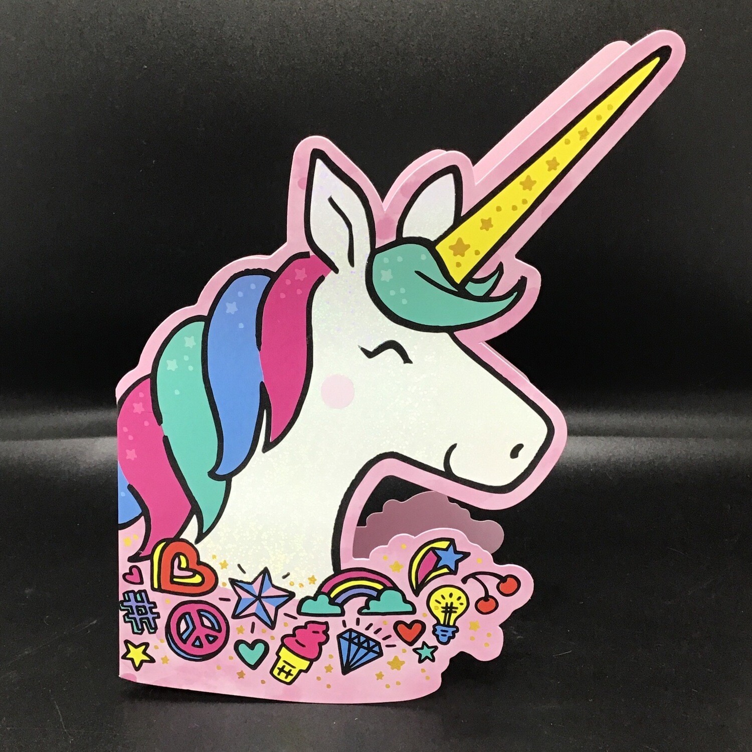 Glittery Birthday Unicorm