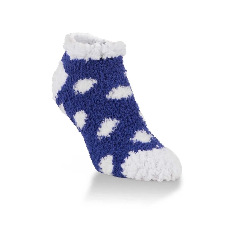 Purple and White Polkadot Socks