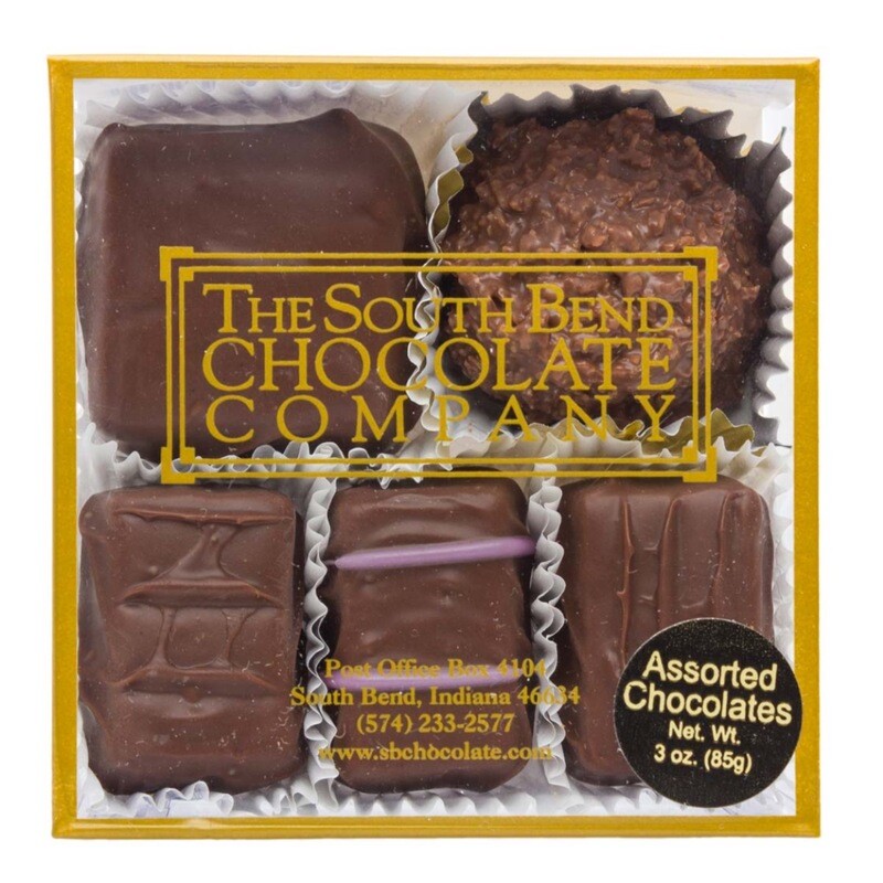 5 Piece Assorted Chocolate Box 3oz