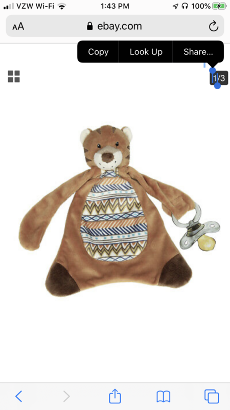 Taj the Tiger Paci Blanket