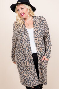 Animal Print Cardigan