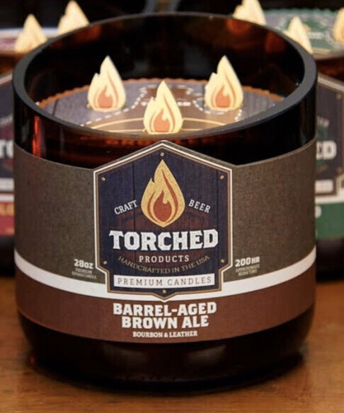28oz Barrel-Aged Brown Ale Candle