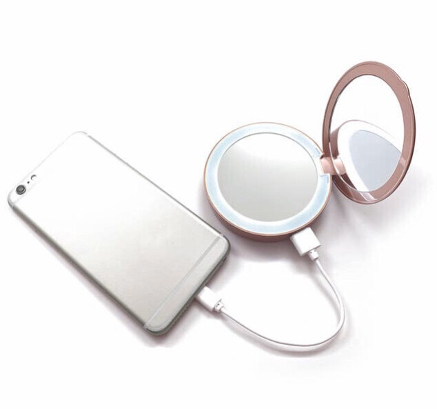 Glow Up Lumi Compact Power Bank Rose Gold