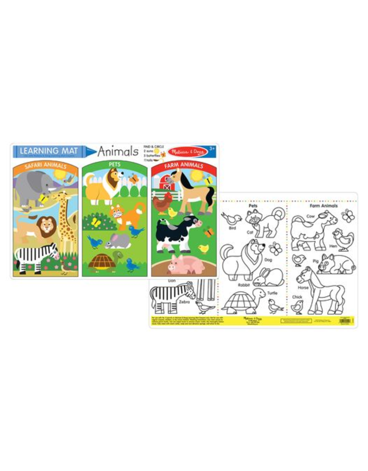 Learning Mats Animals