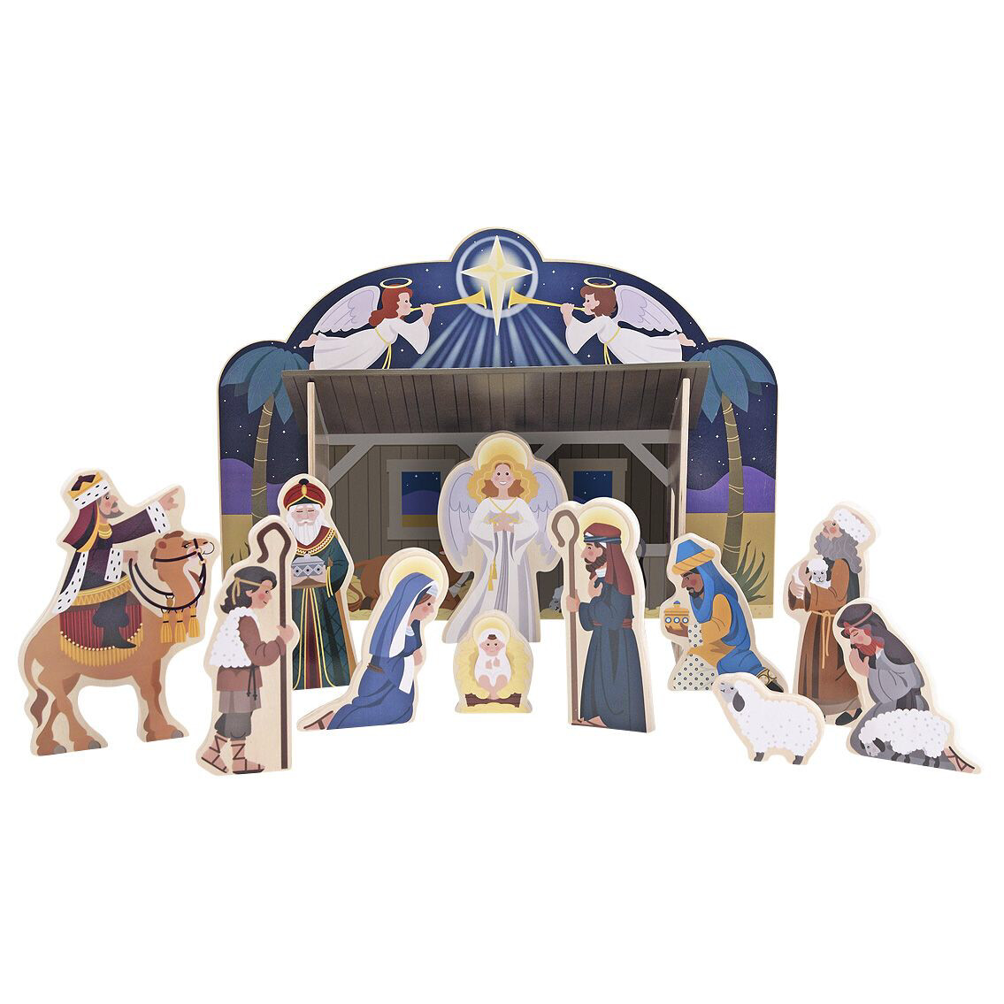 Wooden Nativity Set
