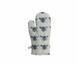 Blue Honey Bee Oven Glove