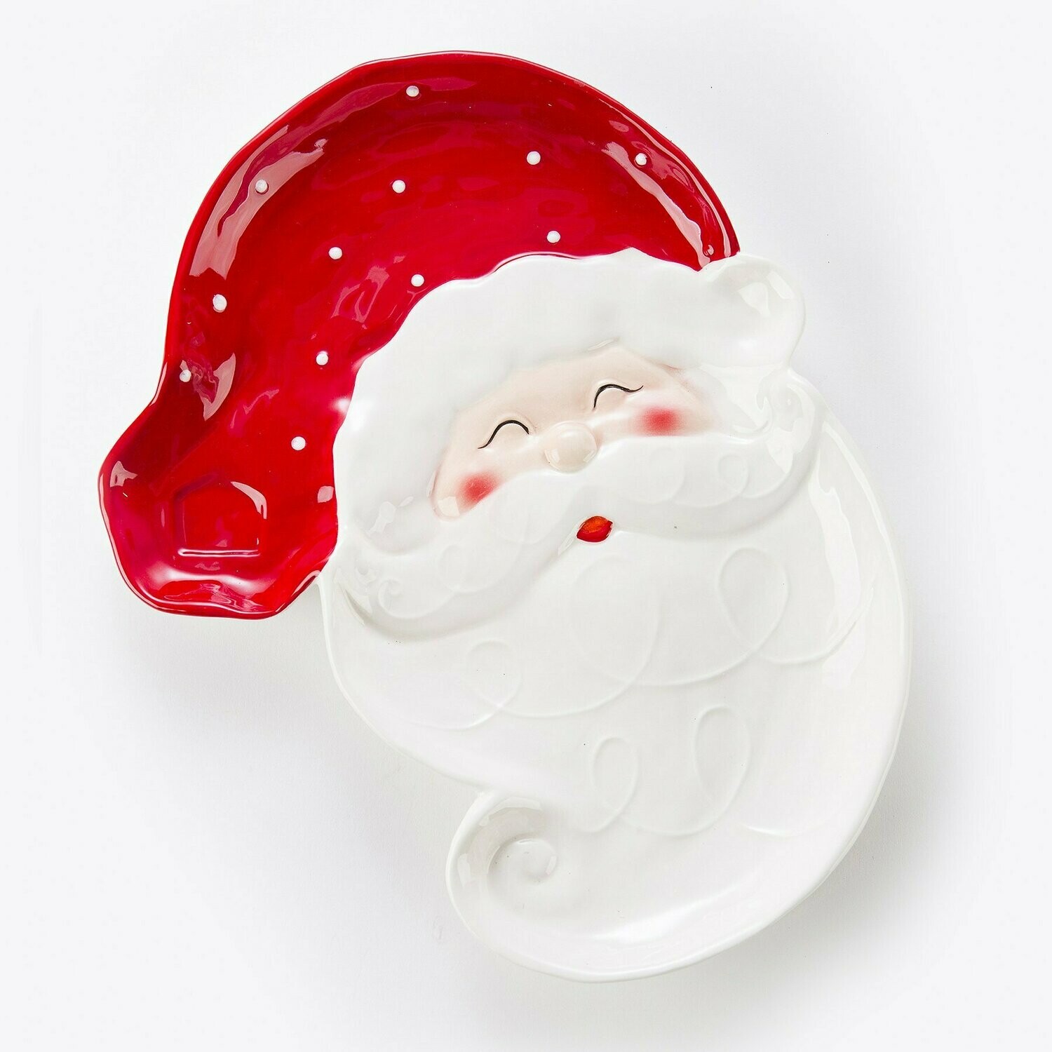 Santa Plate with Servings Bowl
